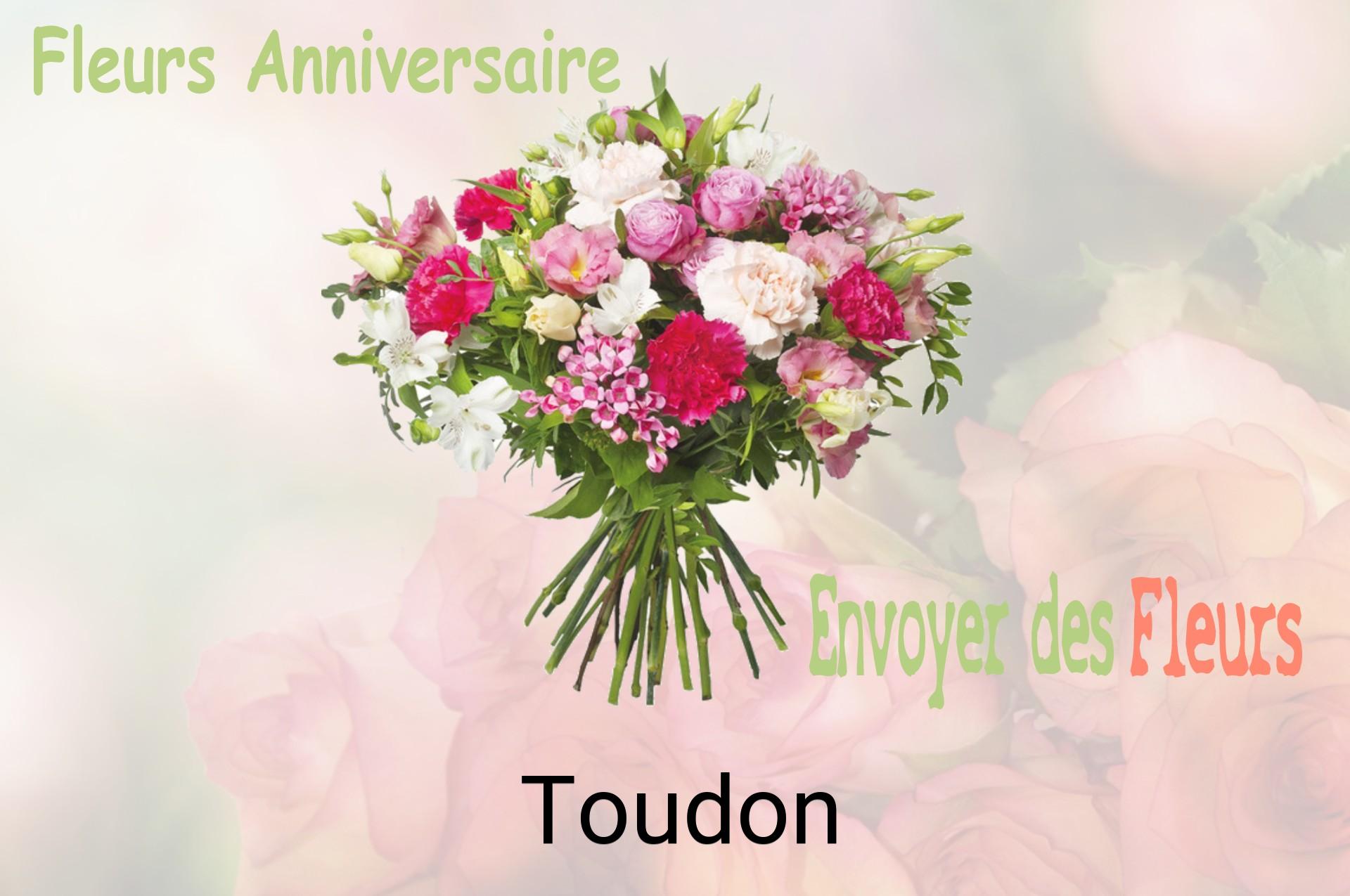 Bouquet de fleurs d’anniversaire livré à Toudon